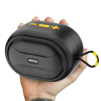 Dubstep Pop 1210 Portable Bluetooth Speaker | 12W Loud Sound, Deep Bass with XBASS, 16 Hrs Playtime (Black)