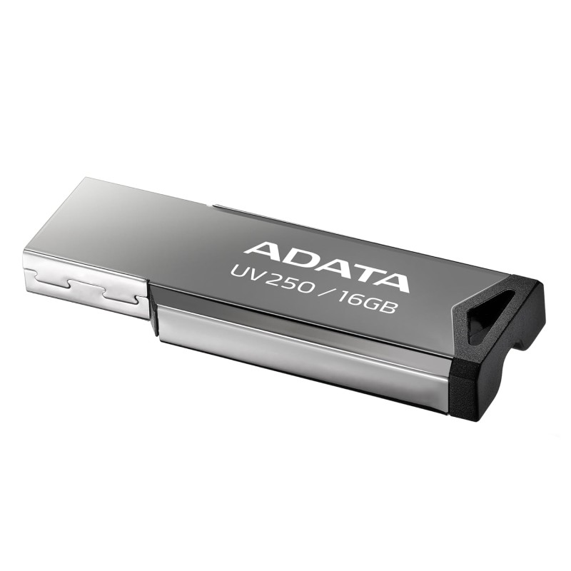 ADATA UV250 16GB USB 2.0 Flash Drive – Up to 20MB/s Speed, Compact & Durable Metal Pen Drive for Fast Data Storage and Transfer (Black)