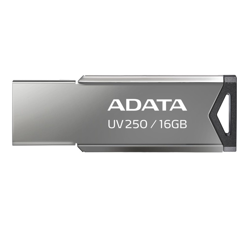 ADATA UV250 16GB USB 2.0 Flash Drive – Up to 20MB/s Speed, Compact & Durable Metal Pen Drive for Fast Data Storage and Transfer (Black)