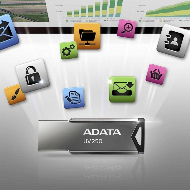 ADATA UV250 32GB USB 2.0 100MB/s Flash Drive/Metal Pen Drive
