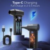 AGARO Electric Air Duster, Powerful 120000 RPM Cordless Mini Blower with 4-Speed Settings, Digital Display & 5200 mAh Battery AD1771