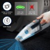 AGARO HVC1081 Cordless Rechargeable Car Vacuum Cleaner, Portable, Handheld,110W, 5.5KPA Power Socket, Stainless Steel Filter, Black