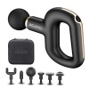 AGARO Icon Handheld Percussion Massage Gun, Brushless Motor, Rechargeable, Massage Machine, Body Massager, 6 Massage Heads, 3 Speed Settings, Deep Tissue Body Massage, Pain Relief, Carry Case