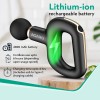 AGARO Icon Handheld Percussion Massage Gun, Brushless Motor, Rechargeable, Massage Machine, Body Massager, 6 Massage Heads, 3 Speed Settings, Deep Tissue Body Massage, Pain Relief, Carry Case