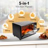 AGARO Majestic 30L OTG 1500W, with Motorized Rotisserie Baking & Grilling Accessories, Oven For Kitchen, Transparent Glass Door, Black