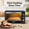 AGARO Marvel Oven Toaster Griller, 25 Litres, Motorised Rotisserie, Adjustable Temperature, 5 Heating Modes (Black)
