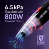 AGARO Regal 800 Watts Handheld Vacuum Cleaner, for Home Use, Dry Vacuuming, 6.5 kPa Suction Power, Lightweight, Lightweight & Durable Body, Small/Mini Size (Black)