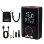AGARO Regal New Portable Tyre Inflator for Cars & Bikes, 18L/min of Airflow, Upto 150 PSI, 4000 mAh (2 * 2000) Batteries
