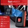 AGARO Regal Tyre inflator & Jump Starter, for Cars & Bikes, 14.8V, Upto 150 PSI, 10000 mAH Powerful Battery