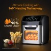 AGARO Regency Air Fryer For Home, 12L, Family Rotisserie Oven, 1800W, 9 Preset Menu, Electric Air Fryer Silver.