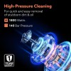 AGARO Royal High Pressure washer, 1800 Watts Motor, 140 Bars, 7L/Min Flow Rate, 5 Meters Outlet Hose, Upright Design Black and Orange