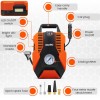 AGARO TI2147 Analog Tyre Inflator Pump, Portable, 12V DC, up to 150 PSI, LED Light,Carry Case, for Car, Bike,  (Orange)