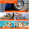 AGARO TI2147 Analog Tyre Inflator Pump, Portable, 12V DC, up to 150 PSI, LED Light,Carry Case, for Car, Bike,  (Orange)
