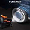 AGARO TI2157 Digital Portable Tyre Inflator/Pressure Gauge, 12V DC/230V AC for Home and Car, up to 150 PSI, LED Light, Digital Display, For Bike