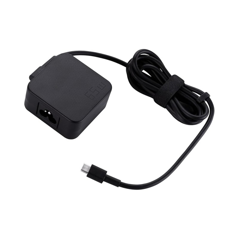 ASUS AC65-00 65W USB Type-C Adapter/Charger Connector, USB PD 3.0 Technology with 5V/3A, 9V/3A, 15V/3A and 20V/3.25A Output for Laptop, Black