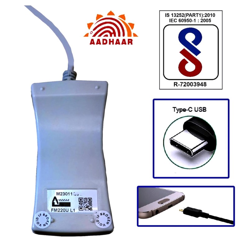 Startek FM220u L1 Single Fingerprint Biometric Scanner with RD Service