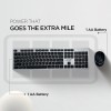 Acer Fusion Wireless Keyboard and Mouse Combo, Durable Stylish Design, 2.4GHz Nano Receiver, 10m Range, Indian Rupee Key (Black & Silver)