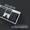 Acer Fusion Wireless Keyboard and Mouse Combo, Durable Stylish Design, 2.4GHz Nano Receiver, 10m Range, Indian Rupee Key (Black & Silver)