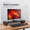 Acer FusionBase Monitor & Laptop Stand | Foldable ABS + Metal Build | USB Fast Charging 1x Type-C & 1x Type A + 3×Data Ports Black