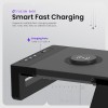 Acer FusionBase Monitor & Laptop Stand | Foldable ABS + Metal Build | USB Fast Charging 1x Type-C & 1x Type A + 3×Data Ports Black