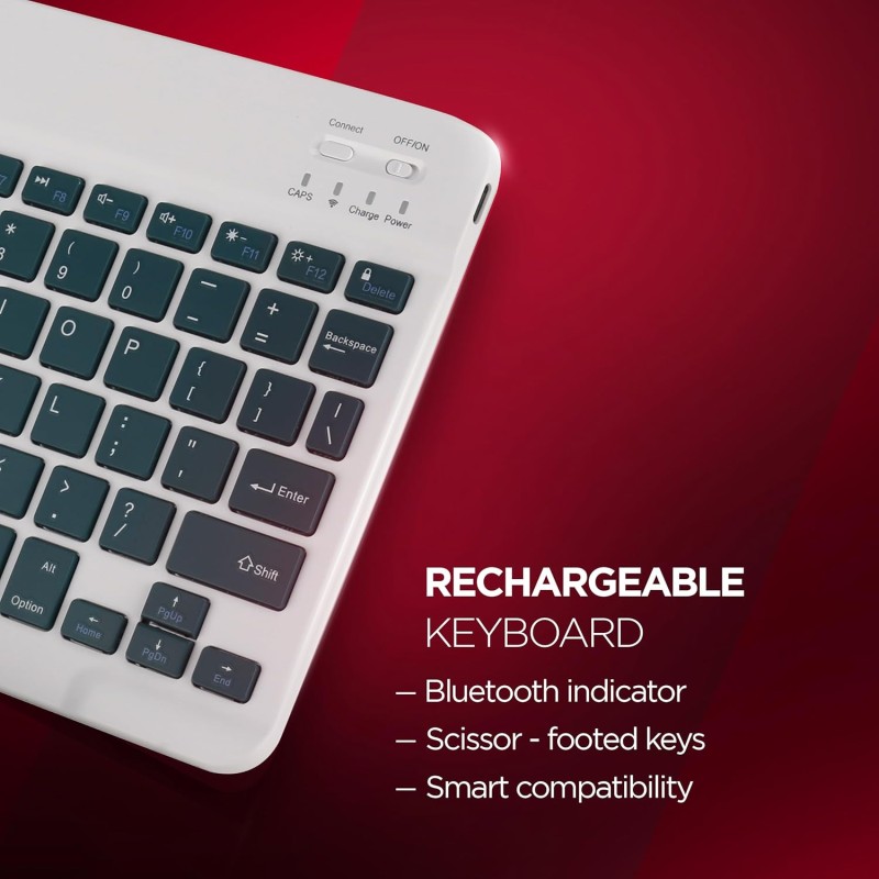 Acer Nano Pad Rechargeable Bluetooth Keyboard & Mouse Combo, 3 DPI Upto 1200 DPI, 78 Keys Anti Slip Back (Green)