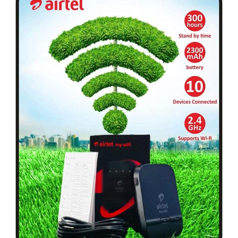 Airtel DigitalTV AMF-311WW Data Card Single_Band 150 Mbps (Black), 4g Hotspot Support with 2300 Mah Battery