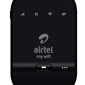 Airtel DigitalTV AMF-311WW Data Card Single_Band 150 Mbps (Black), 4g Hotspot Support with 2300 Mah Battery