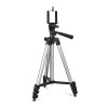 Amazon Basics 3110 Aluminium Lightweight Tripod with Mobile Phone Holder Mount & Carry Bag for All Smartphone, GoPro, Cameras (Silver)