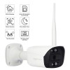 Amazon Basics 3MP wi-fi Bullet Camera 1296p Outdoor CCTV Security Smart Camera, AI Powered Motion Detection (White)