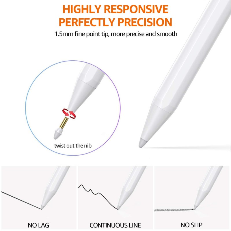 Amazon Basics Active Universal Stylus Pen for Android,iOS, iPad/iPad 2/New iPad 3/iPad4/iPad Pro/iPad Mini/iPad Mini