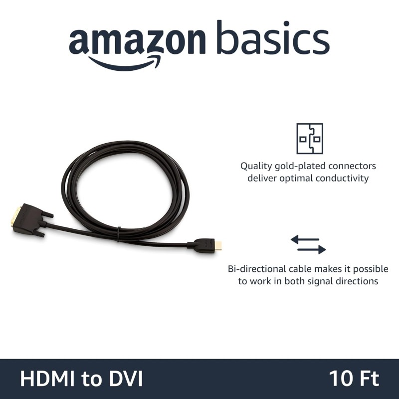 Amazon Basics AmazonBasics HDMI to DVI Adapter Cable (Latest Standard)