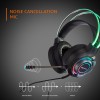 Amazon Basics RGB Wired Gaming On Ear Gaming Headphone, 2 Meter Braided Cable, with mic, Suspension Design,  Black)