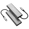 Amazon Basics USB-C Hub Dock 9-in-1 Aluminium Type-C Adapter with 4K HDMI, Ethernet 1000mbps Port