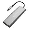 Amazon Basics USB-C Hub Dock 9-in-1 Aluminium Type-C Adapter with 4K HDMI, Ethernet 1000mbps Port
