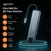 Amazon Basics USB hub 3.0 for Type-c Port,8 in 1 Adapter for pc Accessories with USB-C 4K HDMI