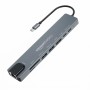 Amazon Basics USB hub 3.0 for Type-c Port,8 in 1 Adapter for pc Accessories with USB-C 4K HDMI