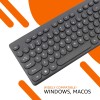 Amazon Basics Wireless Keyboard and Mouse Combo | 1000 DPI Mouse | 104 Rounded Silent Keys