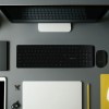 Amazon Basics Wireless Keyboard and Mouse Combo | 1000 DPI Mouse | 104 Rounded Silent Keys