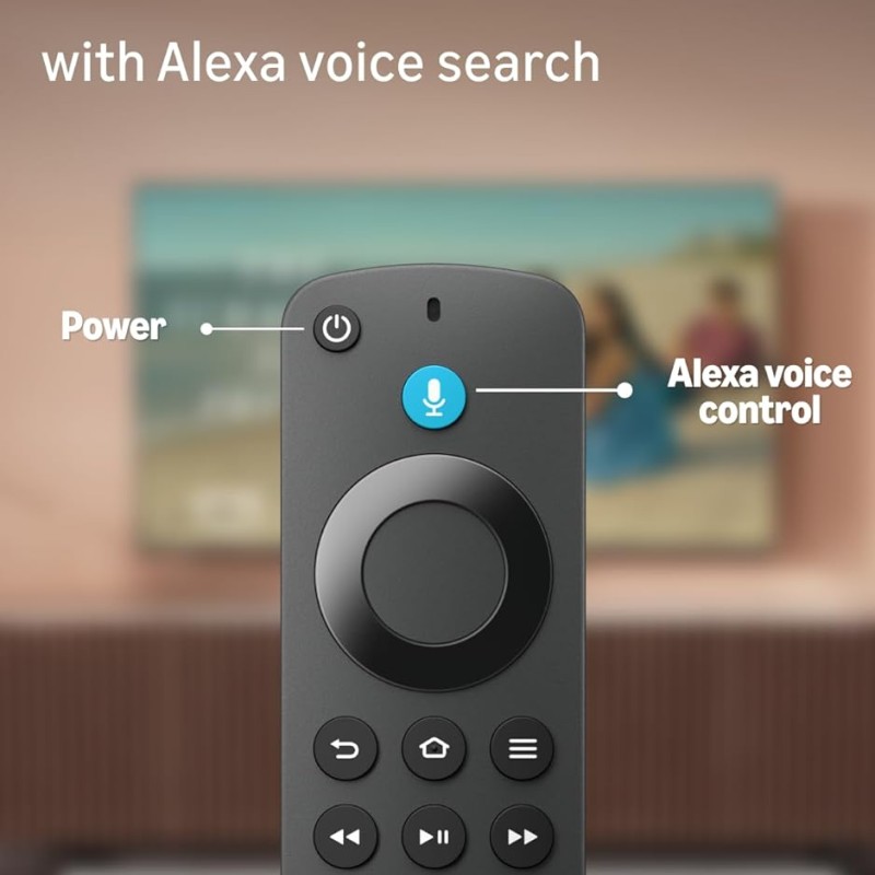 Amazon Fire TV Stick HD, Alexa Voice Remote with TV power & volume controls, full HD streaming device