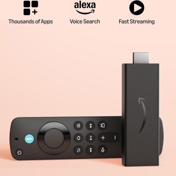 Amazon Fire TV Stick HD, Alexa Voice Remote with TV power & volume controls, full HD streaming device