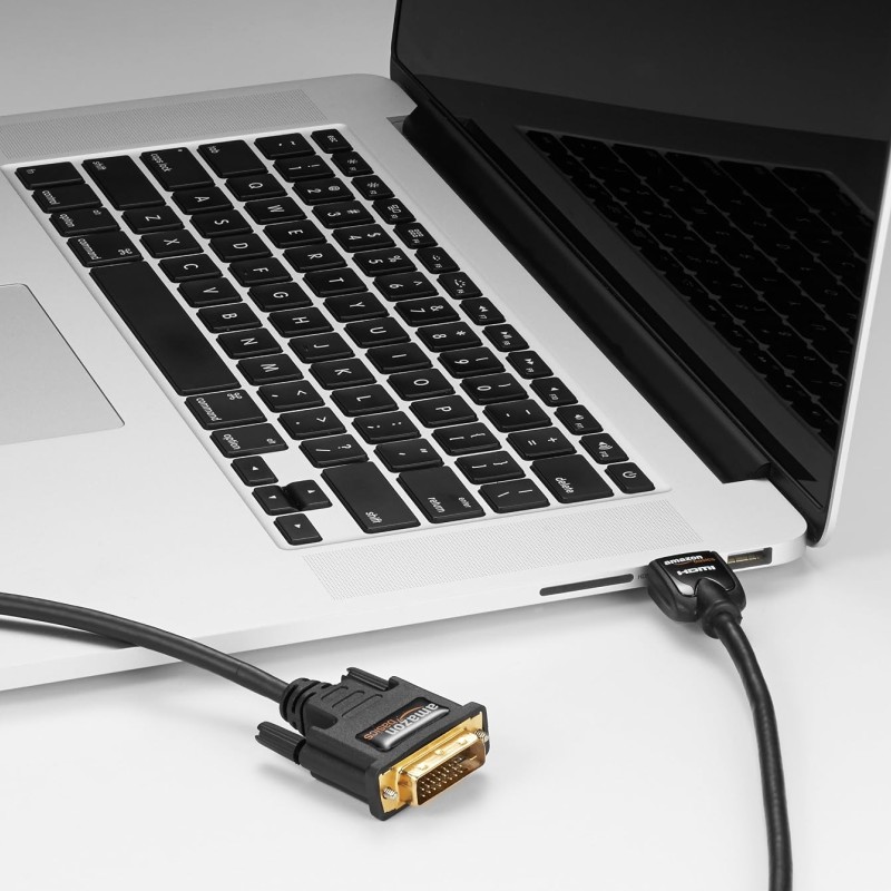 AmazonBasics HDMI to DVI Adapter Cable - 25 Feet (7.6 Meters)