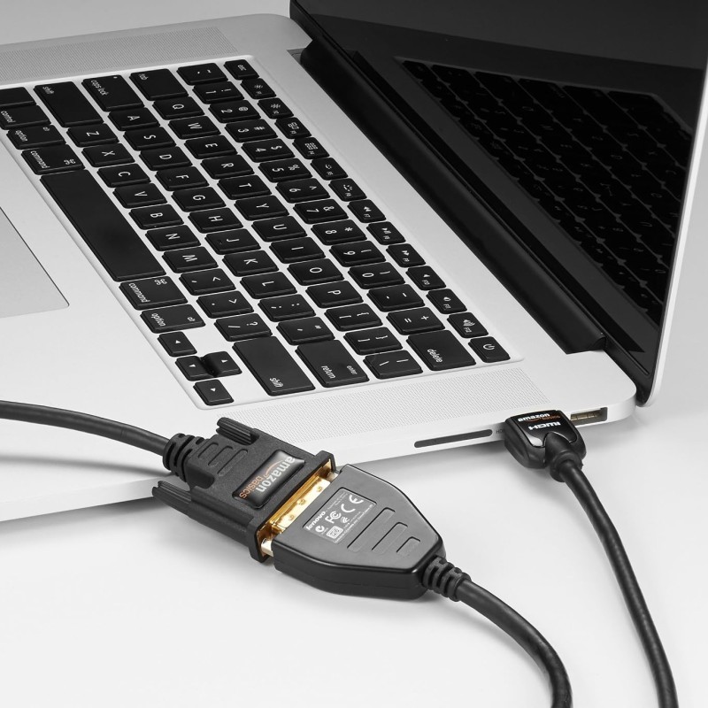 AmazonBasics HDMI to DVI Adapter Cable - 25 Feet (7.6 Meters)