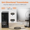 AmazonBasics Uni-Directional DisplayPort to HDMI Video Display Cable, 4K@30Hz - 3 Feet, Black