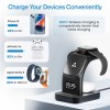 Ambrane 22.5W Magnetic Magsafe 3In1 Wireless Charger for 16/16 +/16 Pro/16 Pro Max, iPhone (Aerosync Trio -Black)