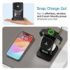 Ambrane 22.5W Magnetic Magsafe 3In1 Wireless Charger for 16/16 +/16 Pro/16 Pro Max, iPhone (Aerosync Trio -Black)