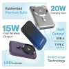 Ambrane Magsafe Wireless 10000Mah Fast Charging Power Bank, Strong Magnet, Micro USB Input, 22.5W Output For Iphone 12 Black