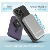 Ambrane Magsafe Wireless 10000Mah Fast Charging Power Bank, Strong Magnet, Micro USB Input, 22.5W Output For Iphone 12 Black