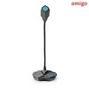 Amigo Nedis Gooseneck Gaming Microphone | with Mute Button | 1.5 mm USB Cable |3.5 MM Audio Connector | Compatible with Desktop, PC, Laptop, Mac & PS4 (Black/Grey)