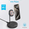 Anker Wireless Charging Stand for Cellular Phone,PowerWave 2-in-1 Magnetic Stand Lite with 5 ft US | Magnetic Dual-Device Dock