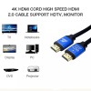Ant Esports AEH105 4K HDMI Cable with Blue Metal Cap - 5 Meters I 2.0 HDMI I 24K Gold-Plated I High Speed 18Gbps HDTV Cable